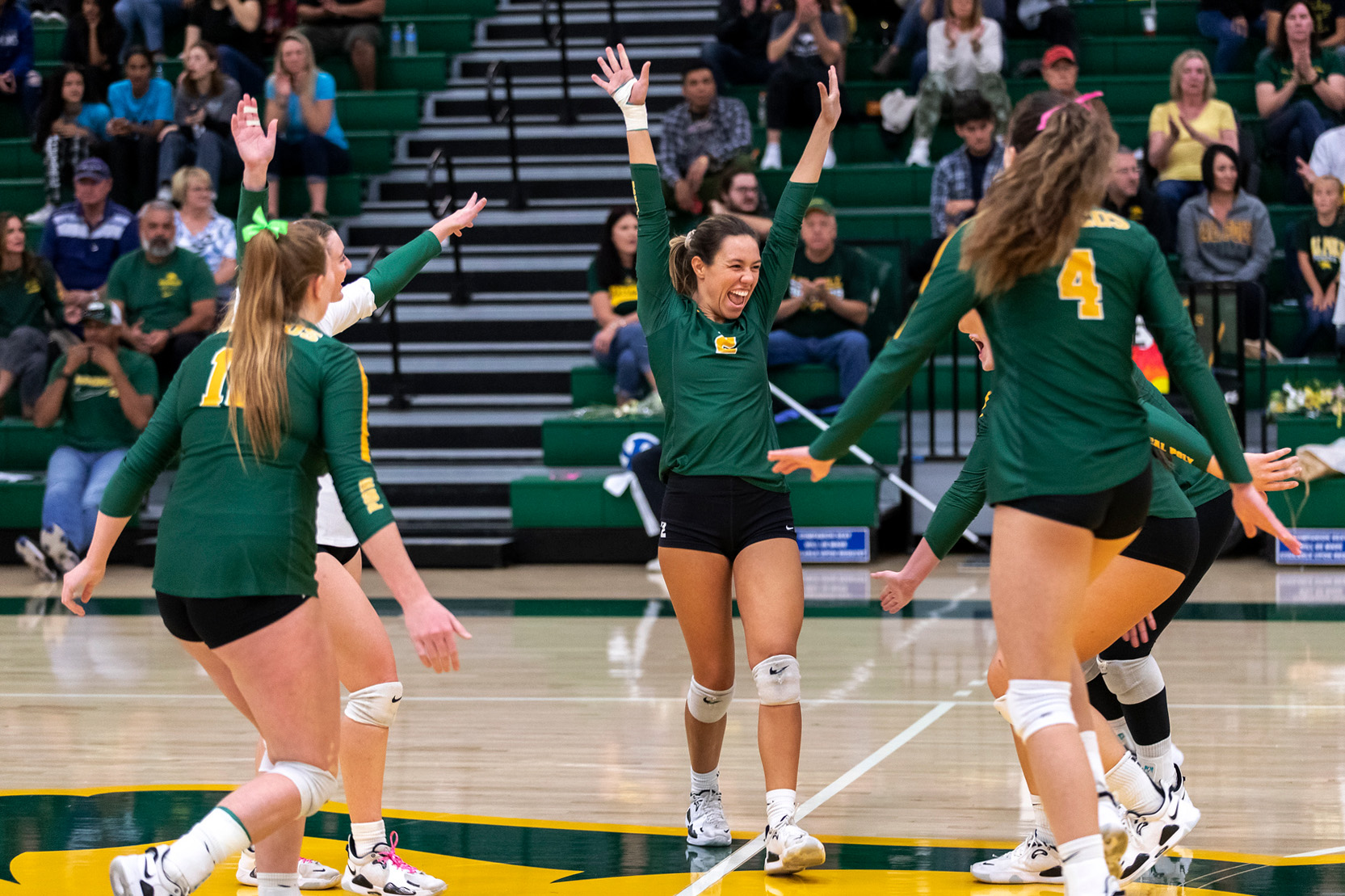 Bronco volleyball takes home CCAA tournament championship for the first